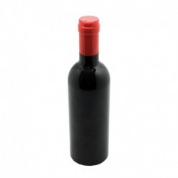 Set de vinho em forma de garrafa com saca-rolhas, decantador e salva gotas