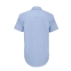 Camisa Manga Curta B&C Oxford Homem - 70% Algodão escovado / 30% Poliéster